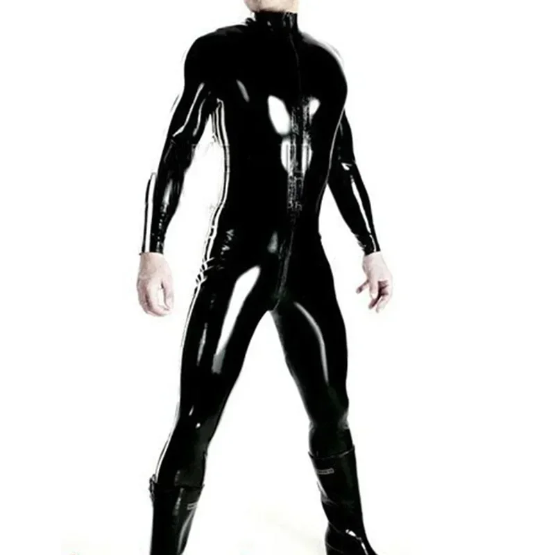 Top Trends: 2XS-5XL Shiny Faux PU Leather Bodysuit Wet Look PVC Catsuit Mens Convex Pouch Leotard Tights Cosplay Jumpsuit Conjoined Unitard Shoppable Styles