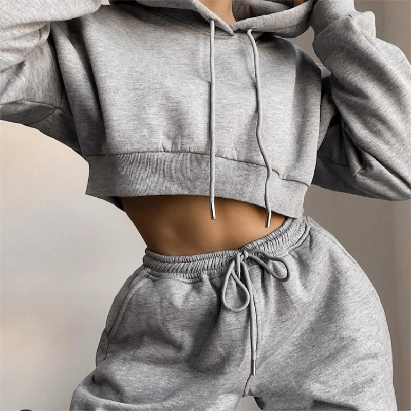 Top Trends: Tracksuit Women Two Piece Set Casual Sport Outfits Hoodies Sweatshirt+ Sweatpants Jogger Pants Spring Autumn Sportswear 2022 Shoppable Styles