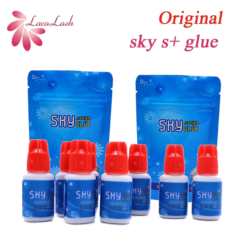 Top Trends: Wholesale Original Korea Eyelash Extensions Sky Glue Red Cap 1-2s Dry Time 6-7 Weeks Fastest EyeLash Glue 5ml Makeup Tools Shoppable Styles