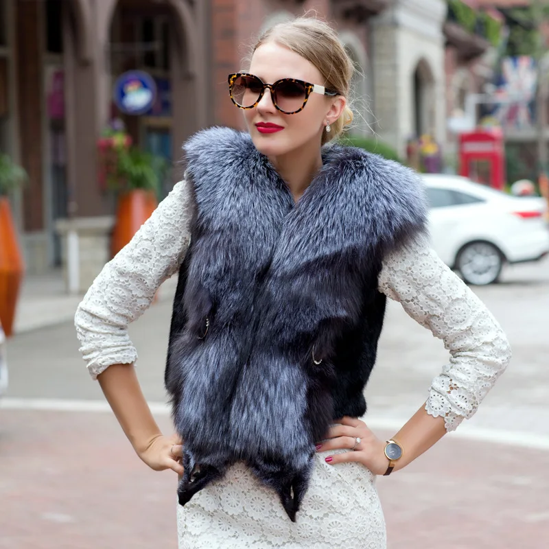 Top Trends: Fluffy Girl Natural Fur Vest Women Real Fox Fur Vest Shoppable Styles