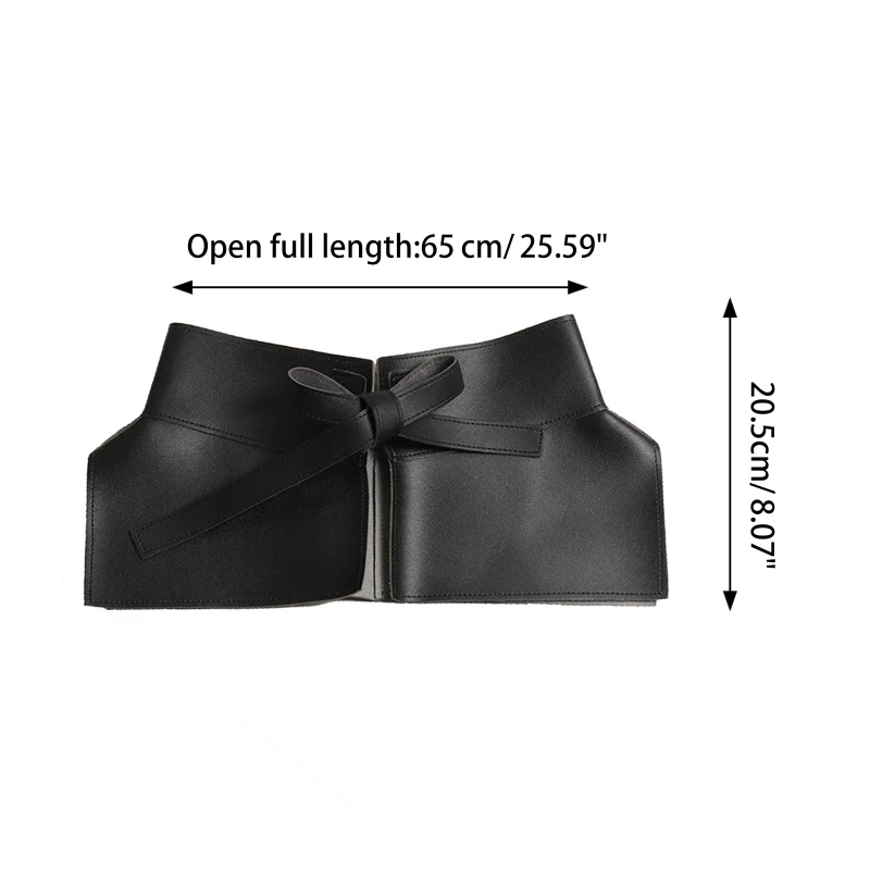 Top Trends: Women Peplum Cincher Belt Wide Waistband Skirt Belt Self Tie Skirt Belt Leather Lace Up Waistband Sculpting Girdle Shoppable Styles - Image 6