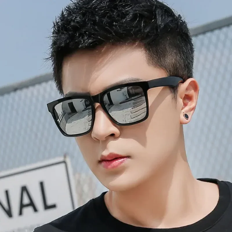 Top Trends: New Fashion Trend Sunglasses Korean Classic Men's Square Coating Film Sunglasses Men Cartier Glasses Oakley Sunglasses For Men Shoppable Styles