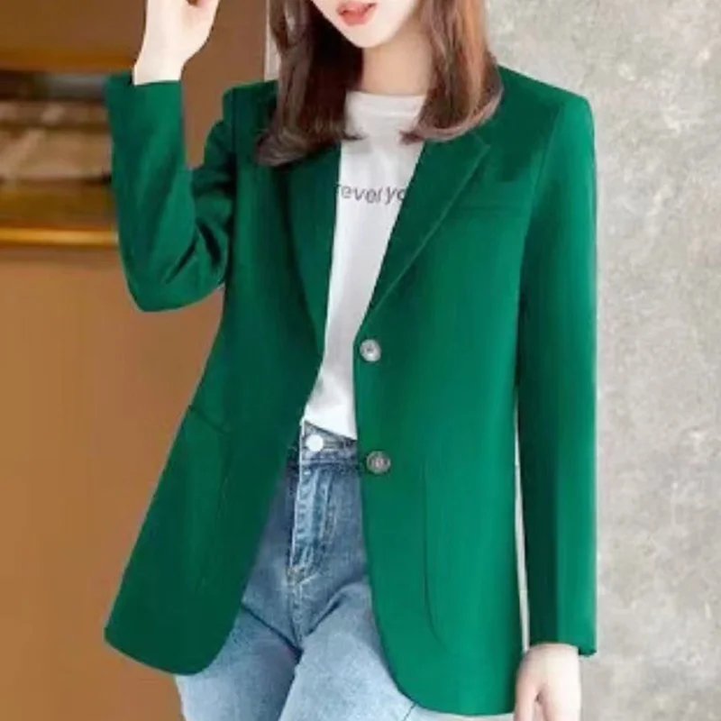 Top Trends: Fashion Solid Color Spliced Pockets All-match Blazer Women&#039;s Clothing 2023 Autumn New Casual Tops Loose Office Lady Blazers Shoppable Styles