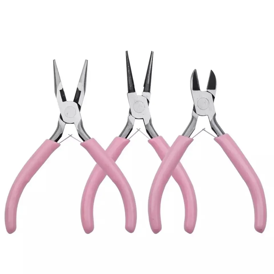 Top Trends: Copper Pliers Jewelry Pliers Making Tool Set Accessorise Scissors Tweezers Opener Ring Wire Cutting Bending Crochet Tweezers Set Shoppable Styles