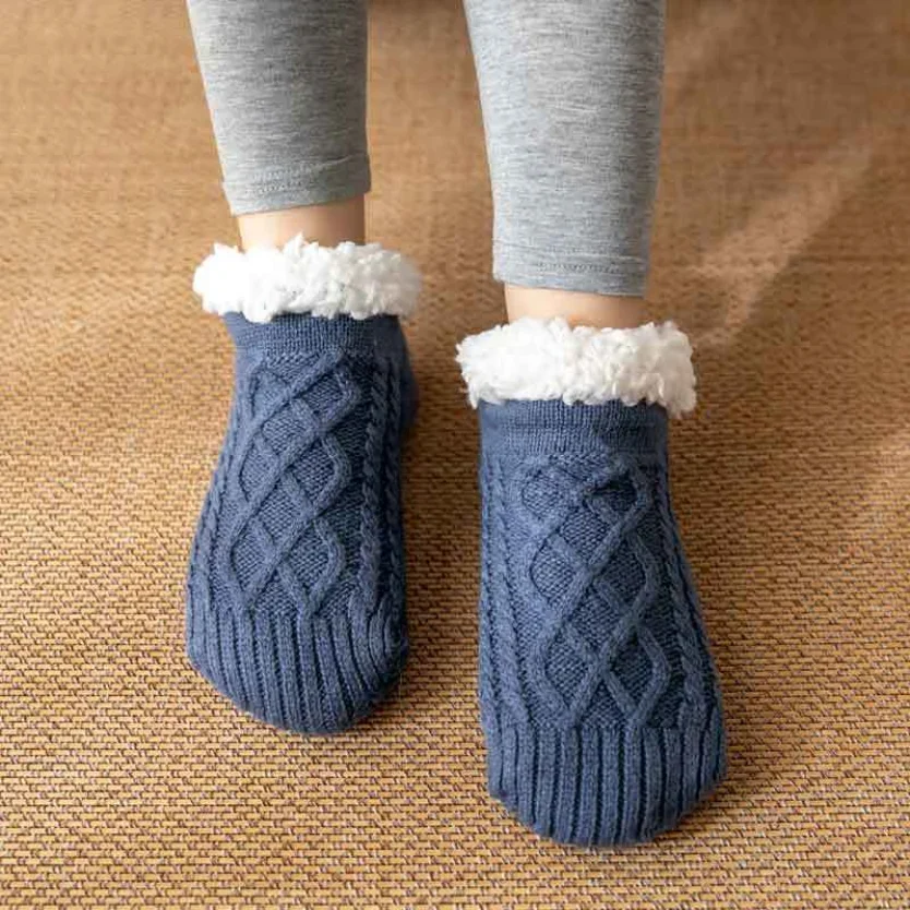 Top Trends: Fuzzy Socks Mens Winter Short Cotton Thickened Home Sleeping Soft Anti Slip Floor Sock Fluffy Male Casual 2024 New Thermal Warm Shoppable Styles