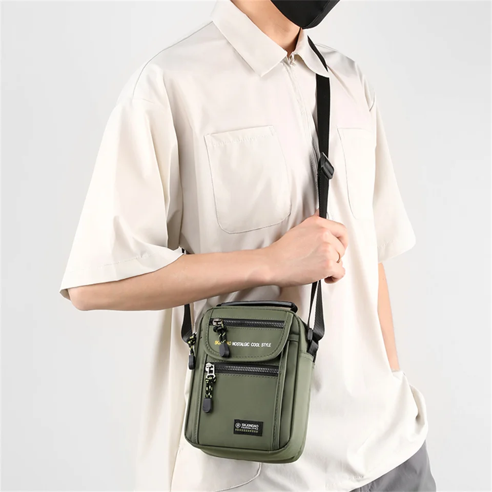 Top Trends: Man Crossbody Bag Leisure Messenger Bag Male Waterproof Nylon Satchel Over The Shoulder Men Tote Shoppable Styles - Image 3