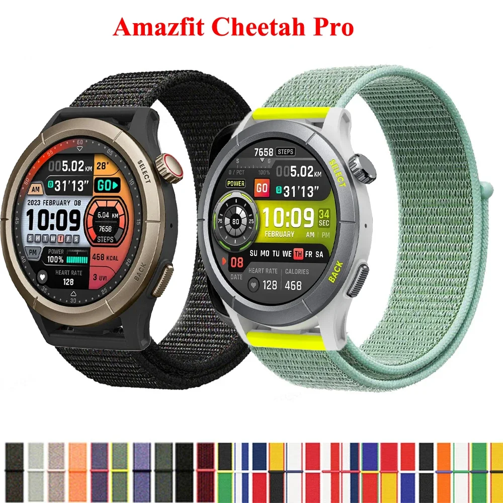 Top Trends: 22mm Nylon Loop Strap For Amazfit Cheetah Pro Smartwatch Replacment Bracelet Sport Watchband Correa For Amazfit Cheetah Band Shoppable Styles