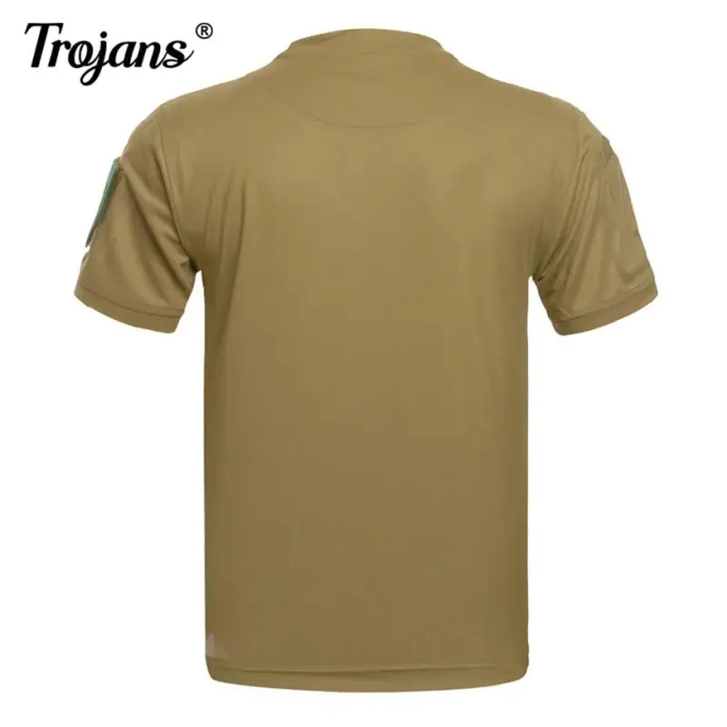 Top Trends: Tactical T-Shirts Men Sport Breathable Outdoor Military Tee Quick Dry Short Sleeve Shirt Hiking Hunting Army Combat Men Clothing Shoppable Styles - Image 5