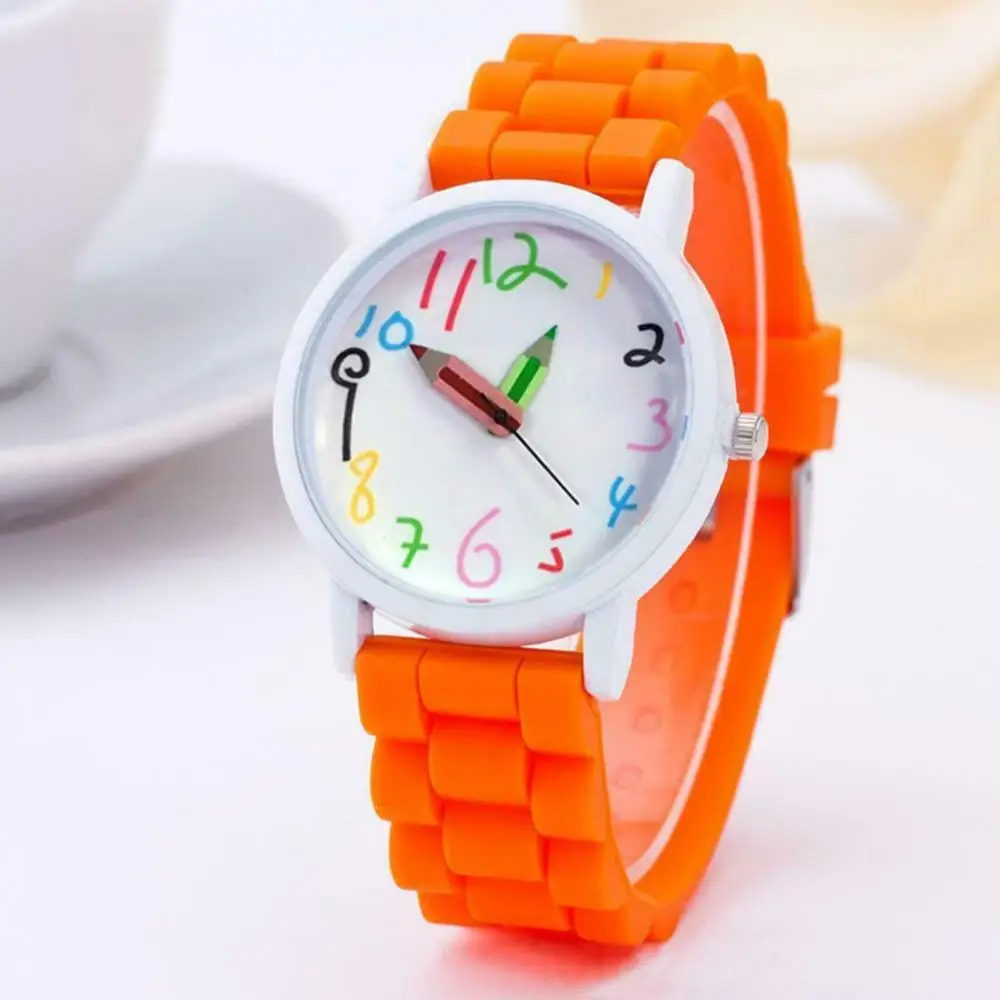 Top Trends: Dropshipping Cartoon Children Kids Watch Round Dial Silicone Strap Analog Quartz Wrist Watch Gift Shoppable Styles