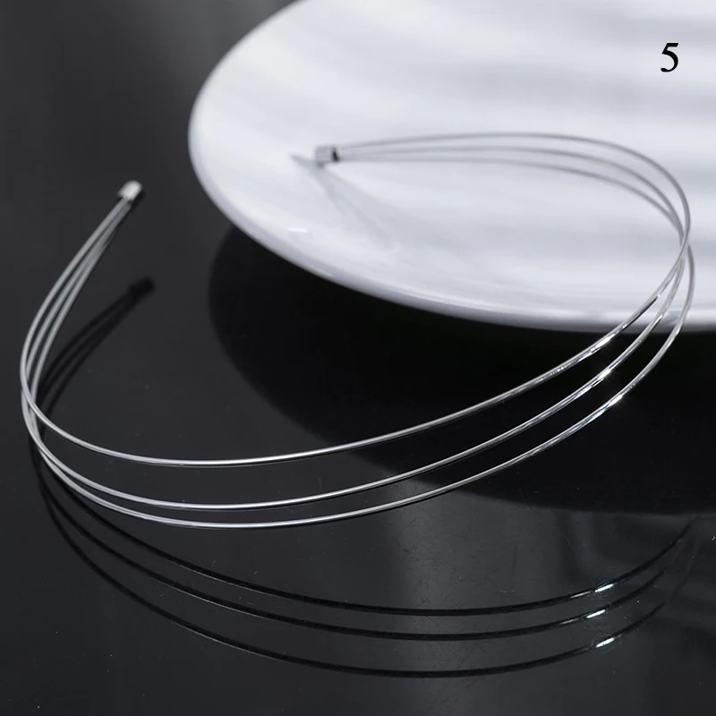 Top Trends: New Thin Gold Silver Headbands Women Three Layers Alloy Hair Hoop Double Root Metal Hair Bands Hair Accessories Smooth Head Hoop Shoppable Styles