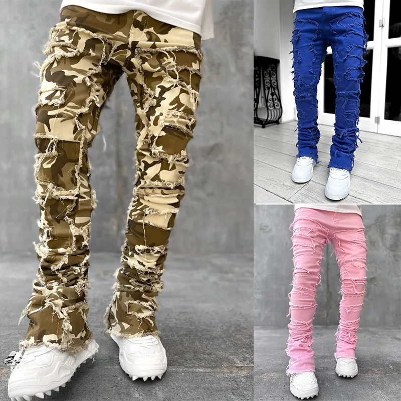 Top Trends: Spring Autumn Men Pink Jeans Pants Hip Hop Y2K Jeans US EURO Men&#039;s Trousers Clothing Ropa Hombre Shoppable Styles