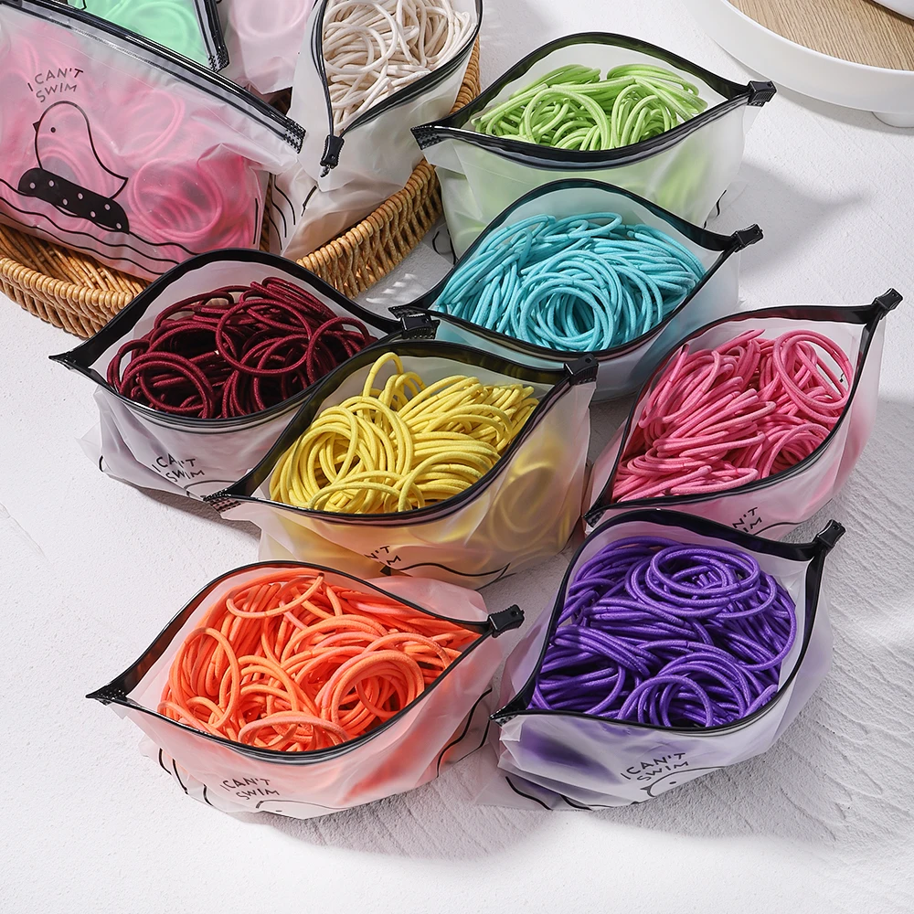 Top Trends: 30PCS Girls Solid Color Big Rubber Band Ponytail Holder Gum Headwear Elastic Hair Bands Korean Hair Accessories Ornaments Shoppable Styles - Image 6