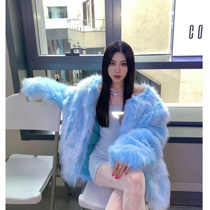 Top Trends: Fashionable Temperament Medium And Long Plush Coat 2022 Autumn And Winter New Slim Fit All-match Popular Faux Fur Coat Women Shoppable Styles - Image 4