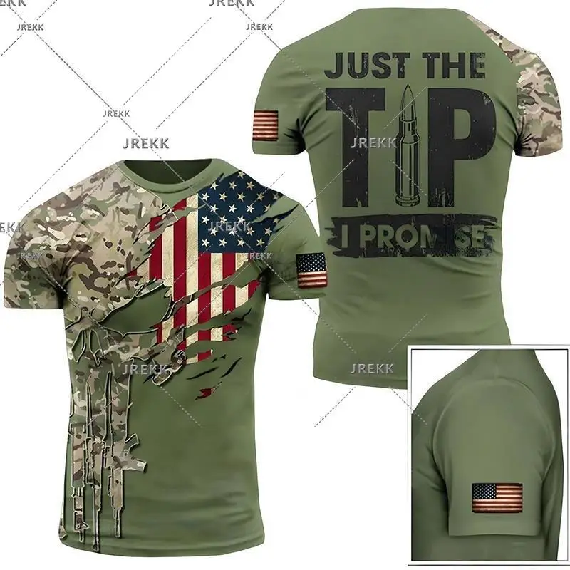 Top Trends: USA US Army Veteran T Shirt For Men Clothing Military Camouflage T-Shirt 3D Skull Print Tops Tee Shirts Soldiers Tactical Tshirt Shoppable Styles