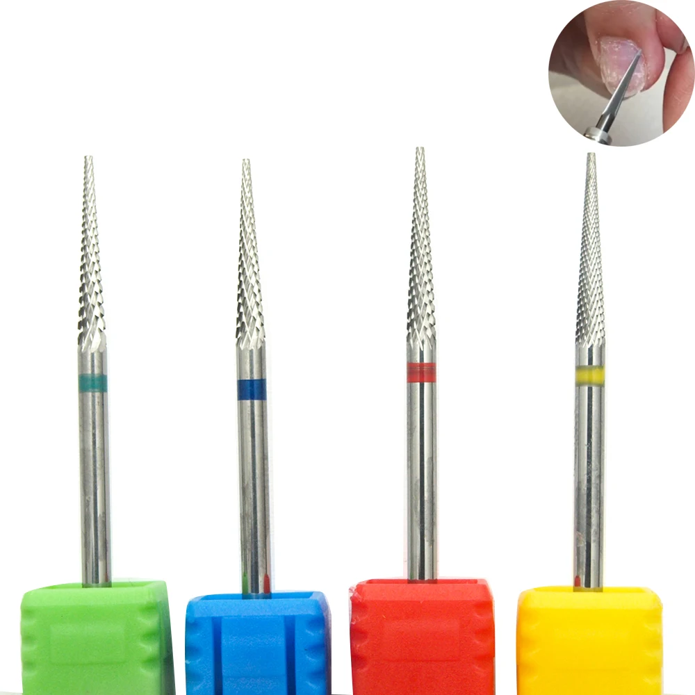 Top Trends: 1pc Tungsten Carbide Nail Drill Bit Cutter For Manicure Machine Carbide Electric Nail Drill Milling Cutter For Nail Accessories Shoppable Styles