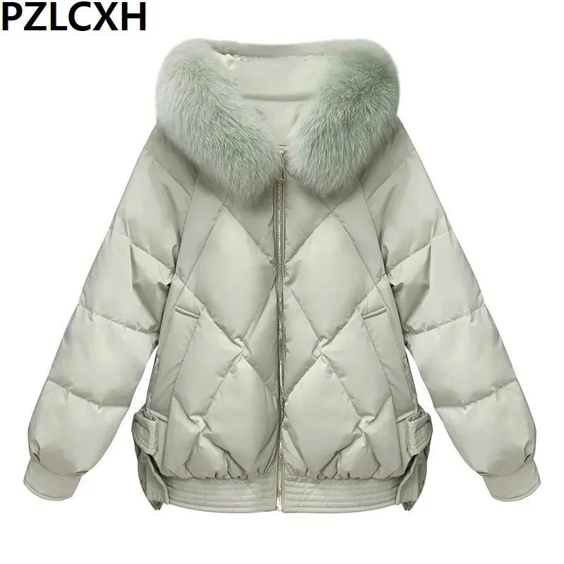 Top Trends: 2023 New Women Cotton Coat Winter Jacket Female Warm Thickened Parkas Loose Short Outwear Artificial Fur Collar Hooded Overcoat Shoppable Styles