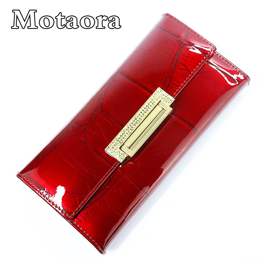 Top Trends: MOTAORA Genuine Leather Women Long Wallet Ladies Cowhide Buckle Multi-function Multi-Card Coin Purse Women&#039;s Wallets Card Holder Shoppable Styles