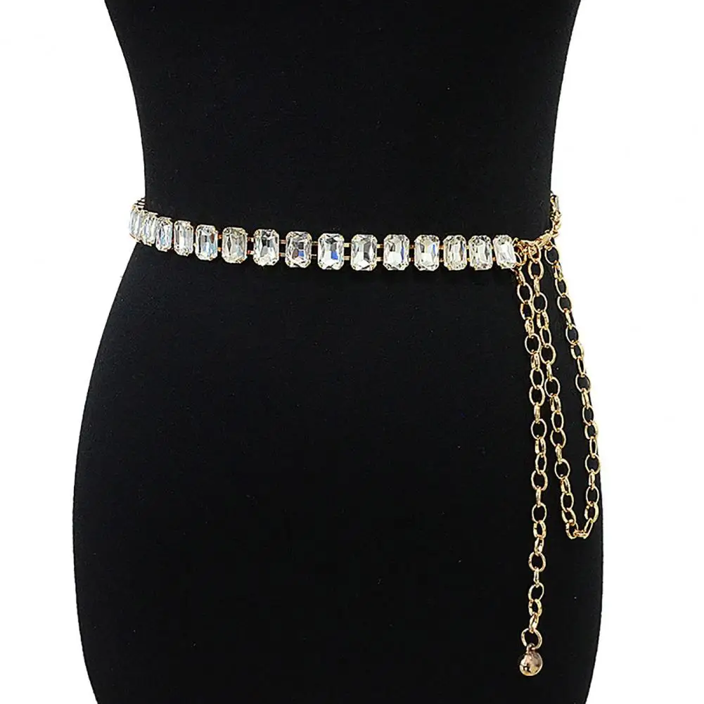 Top Trends: Waist Chain Wear-resistant Waist Belt Fine Workmanship Dress Accessories Fashion Sparkling Faux Crystal Women Chain Belt Shoppable Styles - Image 5