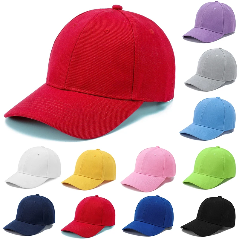 Top Trends: Summer Children Peaked Caps Students Kids Baseball Cap Boy Girl Solid Color Cotton Adjustable Hats Snapback Hip-Hop Sun Hat Shoppable Styles