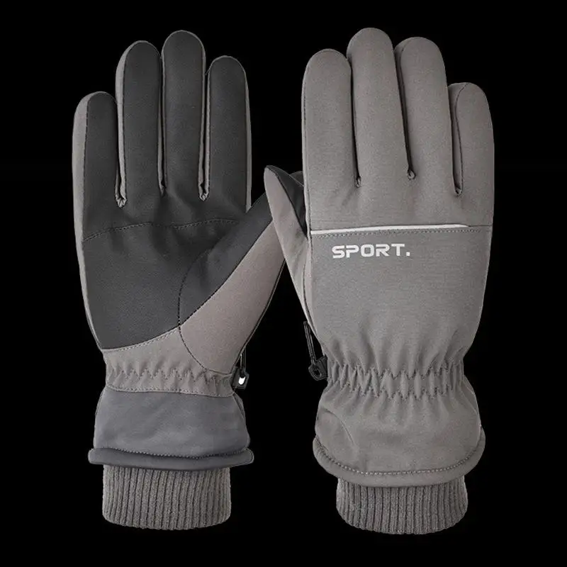 Top Trends: Outdoor Ski Gloves Men And Women Autumn And Winter Warm And Cold And Windproof Can Touch Screen Riding Sports Cotton Gloves Shoppable Styles - Image 4