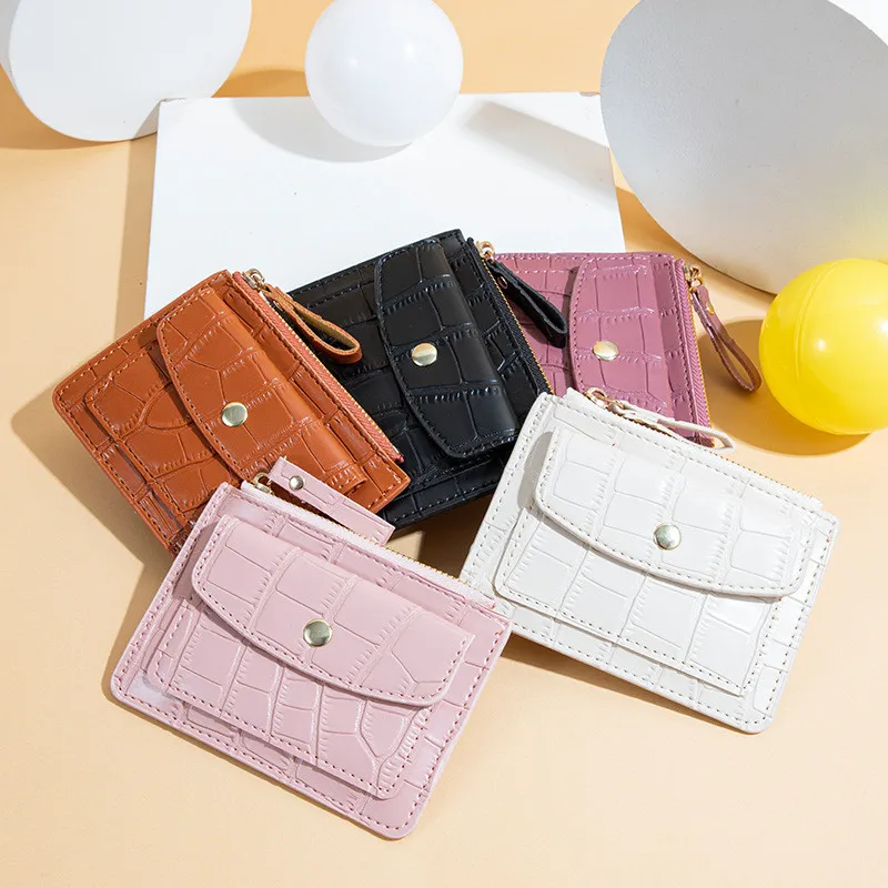 Top Trends: 2022 New Women PU Leather Card Holder Female Mini Zipper Hasp Short Wallet Money Clutch Bag Small Coin Purse For Girls Ladies Shoppable Styles