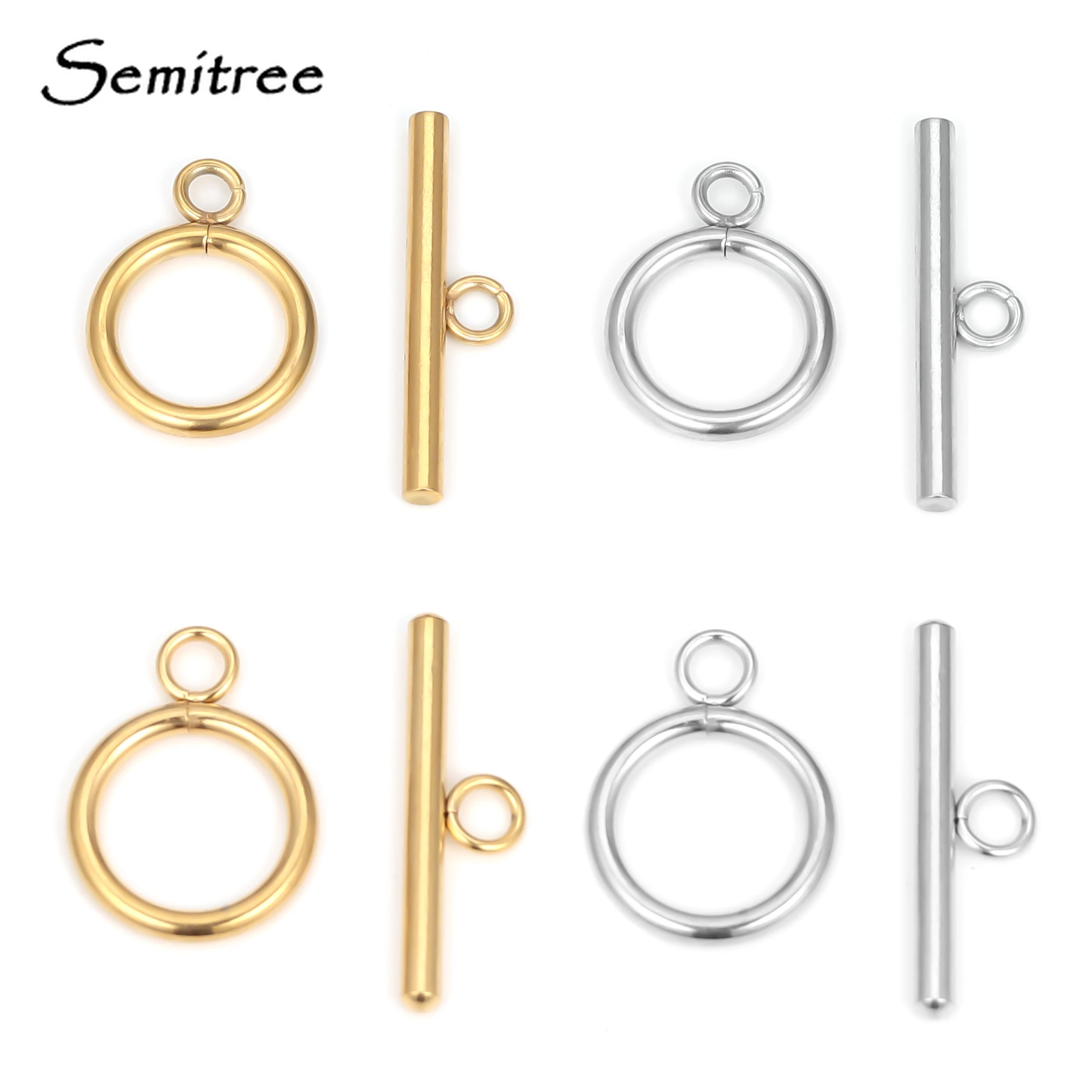 Top Trends: 5 Sets Stainless Steel OT Clasp Toggle Clasps For DIY Jewelry Making Necklaces Connectors Bracelets Hooks Crafts Accessories Shoppable Styles