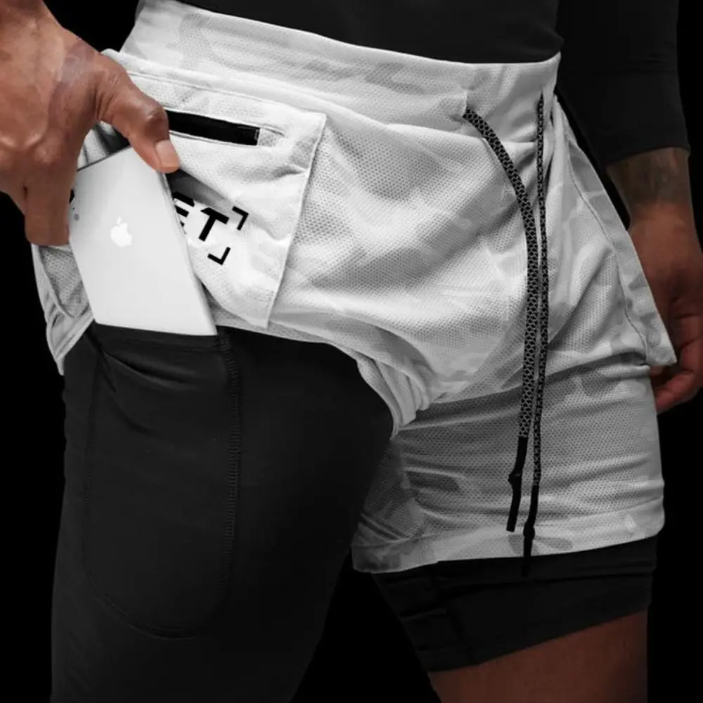 Top Trends: 2022 Mens Gym Shorts 2 In 1 Running Sport Shorts Men Sportswear Man Fitness Workout Basketball Sweatpants Jogging Pants Shoppable Styles