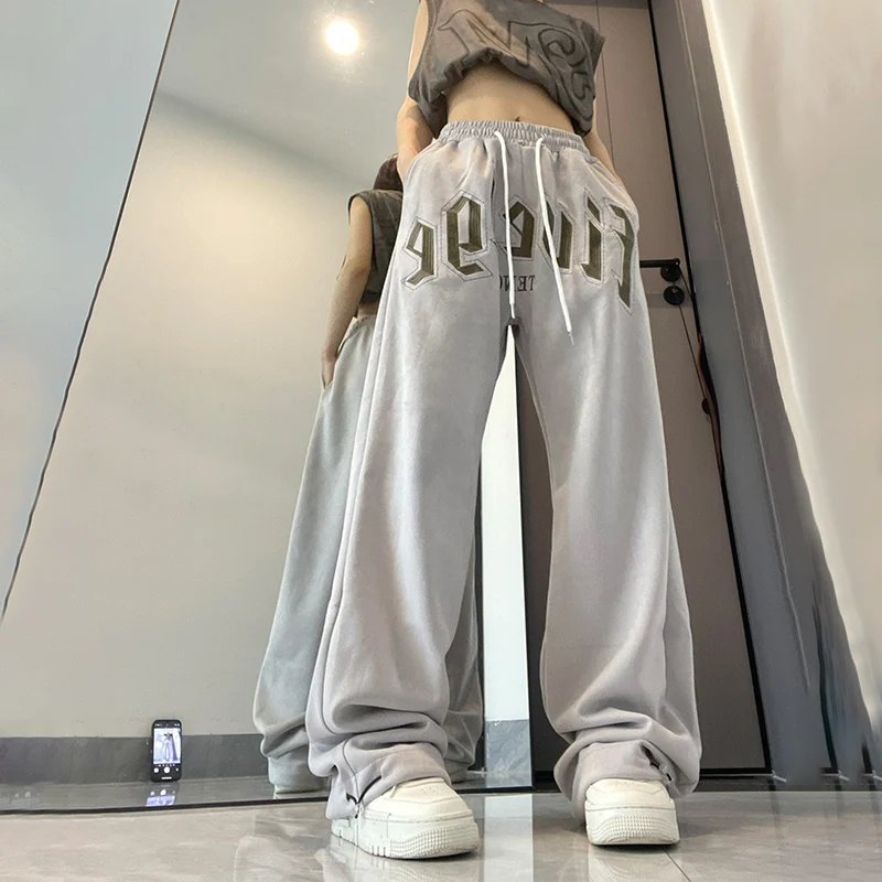 Top Trends: Women's Y2k Clothes High Waist Pants Fashion Trousers Joggers Hip Hop Embroidery Gothic Sweatpants Aesthetic Streetwear Korean Shoppable Styles