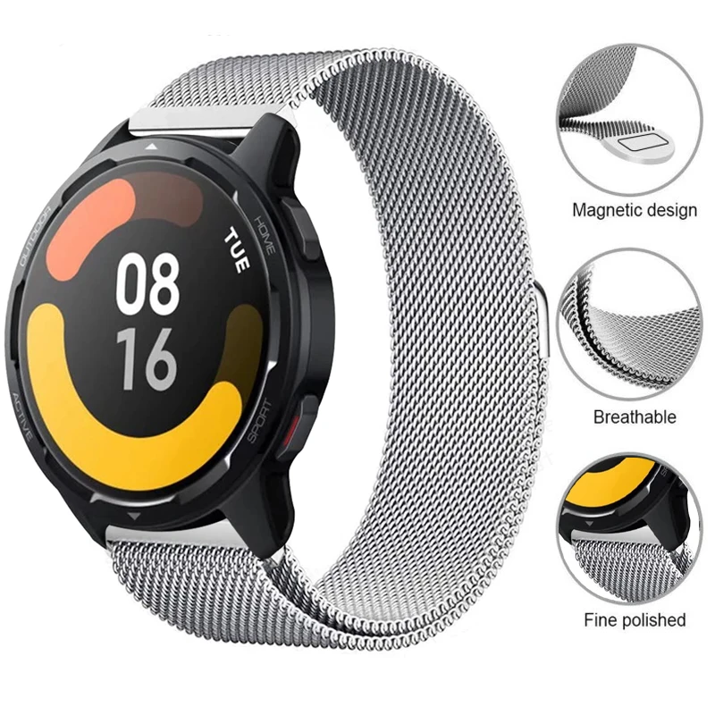 Top Trends: Magnetic Loop Bracelet For Xiaomi Mi Watch S1 Active / Color 2 Strap Replacement Metal Wristband Watch S1 / PRO / Active Watchband Shoppable Styles