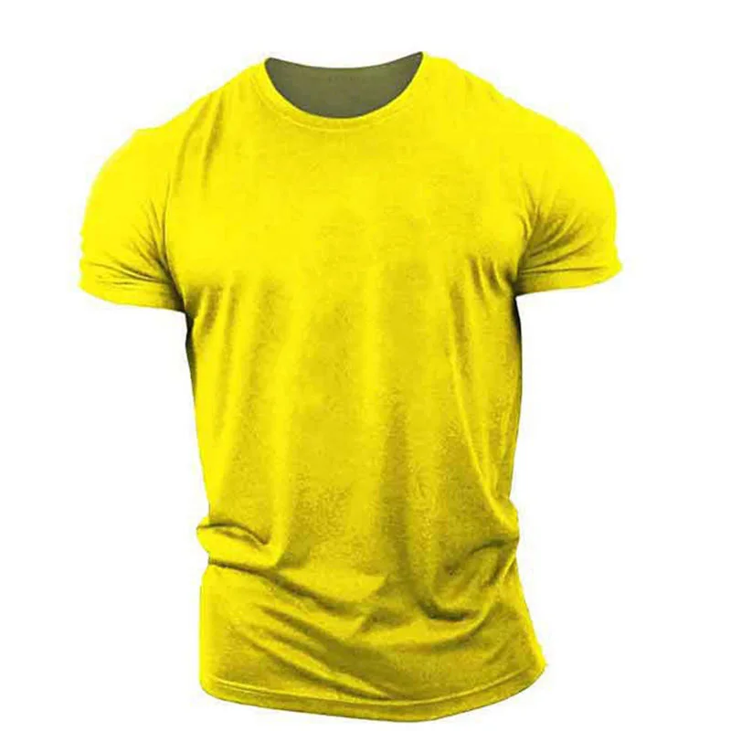 Top Trends: Men's Army Green T-Shirts Short Sleeve Summer Loose Casual Sports Gym Tops Round-Neck Solid Color Big Size Male Tee 6XL Top Shoppable Styles - Image 4