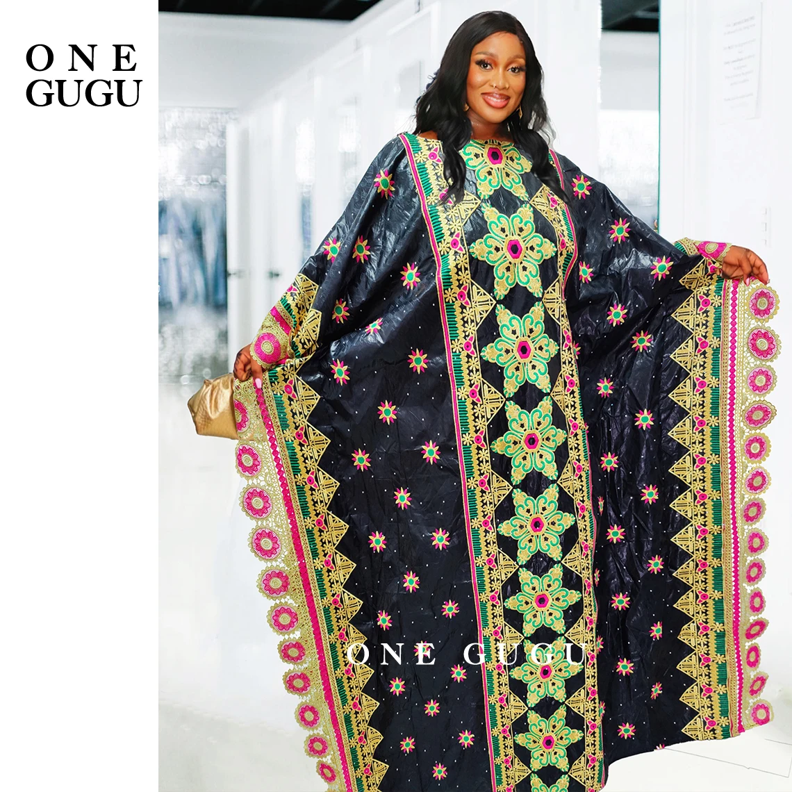 Top Trends: New African Women Winter Bazin Dress Mix Size Bazin Rich Evening Wedding Dresses From Senegal Black Sewed Dashiki Long Robe Shoppable Styles