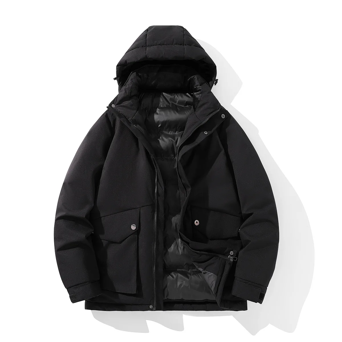 Top Trends: Winter Jacket Male Parka Coats Hooded Waterproof Trench Plus Size 7XL Oversize Black Windbreaker Loose Cotton Padded Overcoat Shoppable Styles