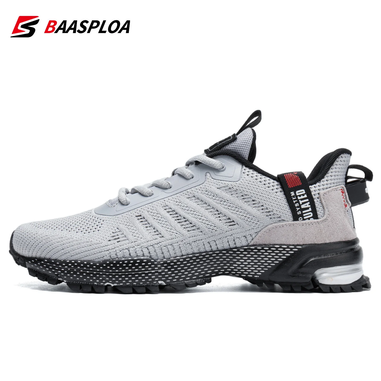 Top Trends: Baasploa 2022 New Men's Casual Sport Shoes Breathable Mesh Male Shoes Outdoor Grass Walking Gym Shoes For Men Running Shoes Shoppable Styles