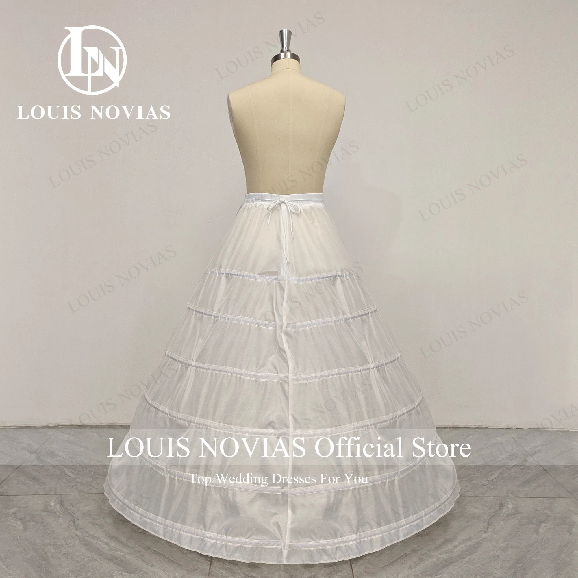 Top Trends: LOUIS NOVIAS 6 Hoops Crinoline Long Wedding Petticoat For Ball Gown Dress Underskirt Wedding Accessories In Stock Shoppable Styles - Image 6