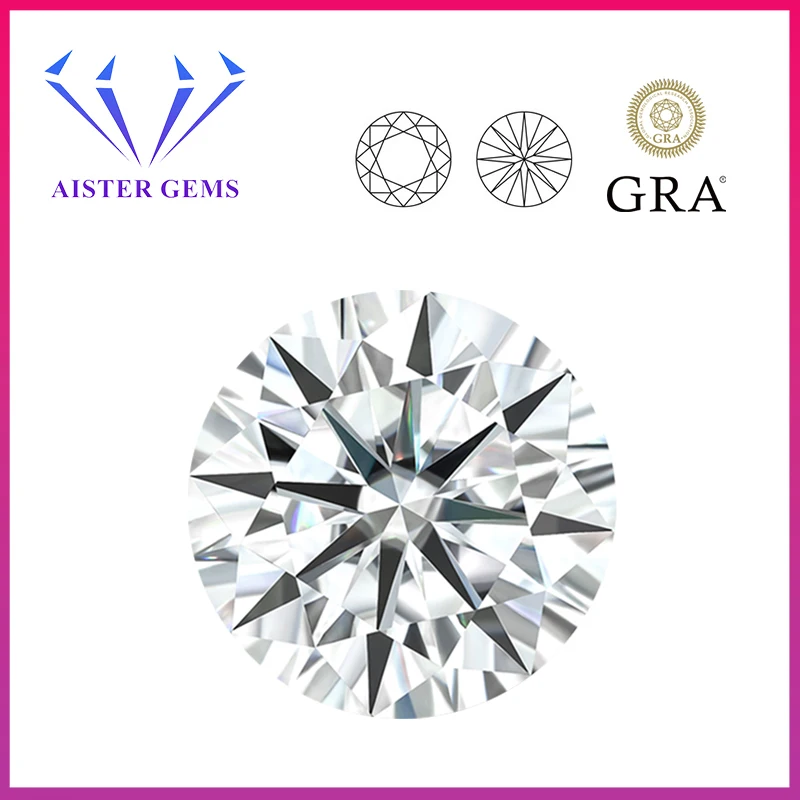 Top Trends: 100% Real Moissanite Stone With Certificate D Color 0.1-12.0ct Lab Diamonds Loose Gemstones Pass Tester With GRA Report Shoppable Styles