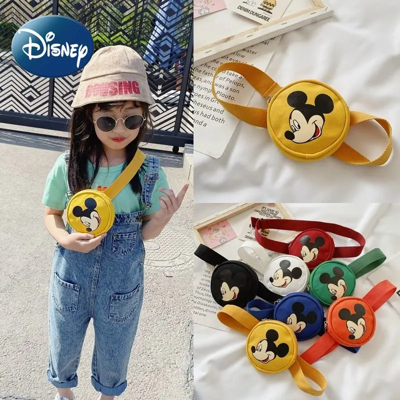 Top Trends: Disney Chest Bag Mickey Mouse Cartoon Children Canvas Cute Crossbody Bag Girls Mini Waist Bag Toddler Purses And Handbags Shoppable Styles