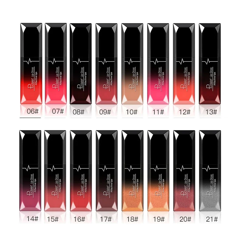 Top Trends: Waterproof Nude Matte Velvet Glossy Lip Gloss Lipstick Lip Balm Sexy Red Lip Tint 21 Colors Women Fashion Makeup Christmas Gifts Shoppable Styles - Image 3