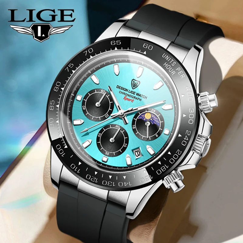 Top Trends: 2024 LIGE Top Brand Luxury Quartz Man Watches Waterproof Luminous Business Watch For Men Auto Date Chronograph Sport Wristwatch Shoppable Styles