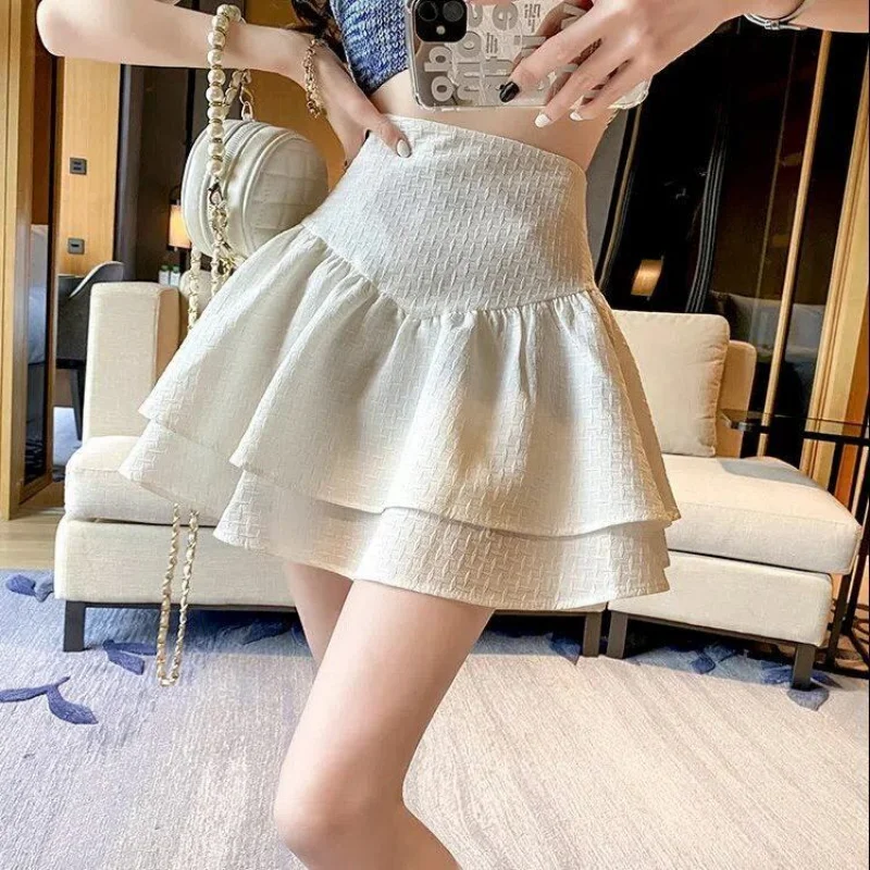 Top Trends: Womens Skirt Pleat Sexy Mini Short Flare High Waist Pleated Ruffle Skirts For Women Korean Style Modest Luxury Y2k V Clothing Shoppable Styles - Image 6