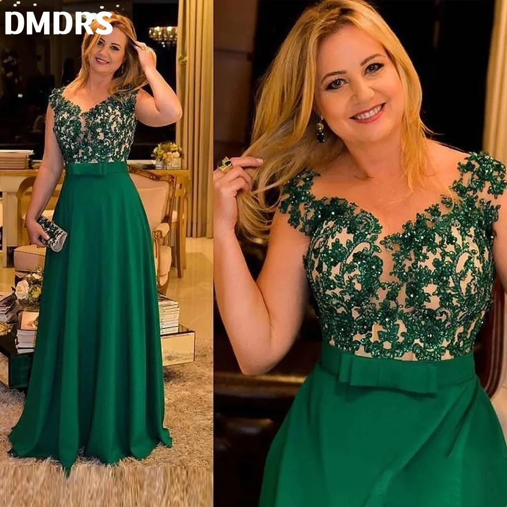 Top Trends: Alicerb Elegant Dark Green Lace Mother Of The Bride Dresses Floor Length Wedding Party Women Formal Evening Prom Gowns Shoppable Styles