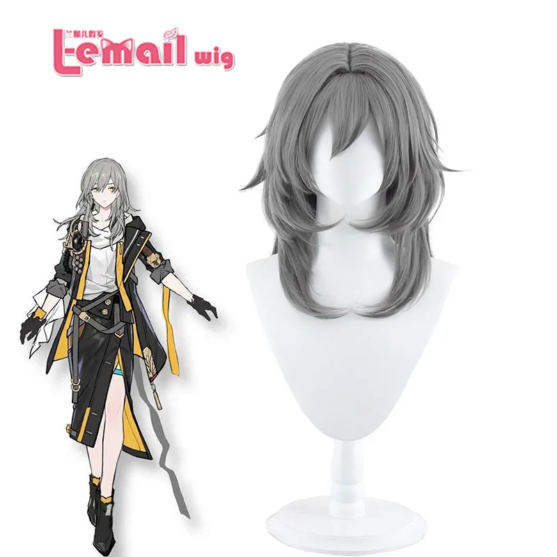 Top Trends: L-email Wig Synthetic Hair Game Honkai: Star Rail Trailblazer Cosplay Wig Gray Silicone Cosplay Wigs Heat Resistant Women Wig Shoppable Styles