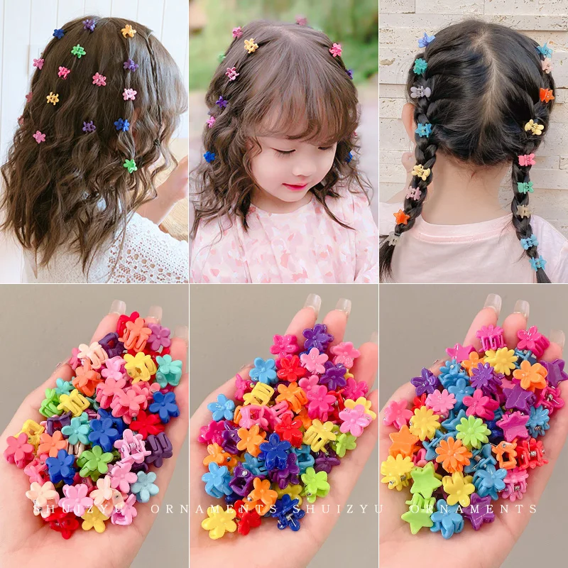 Top Trends: Girs Cute Colorful Flower Star Crown Butterfly Mini Hair Claws Lovely Hair Decorate Clips Hairpins Kids Sweet Hair Accessories Shoppable Styles - Image 6