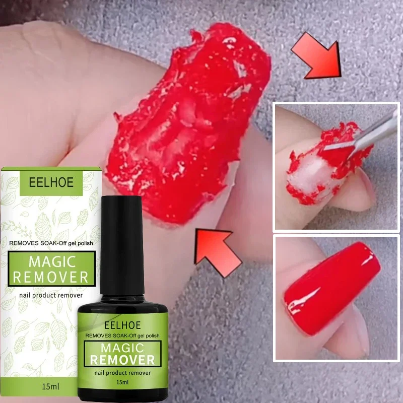 Top Trends: 15ml Magic Fast Remover Gel Nail Polish Clean UV Soak Off Degreasr Manicure Layer Semi-permanet Nail Art Removal Acrylic Clean Shoppable Styles