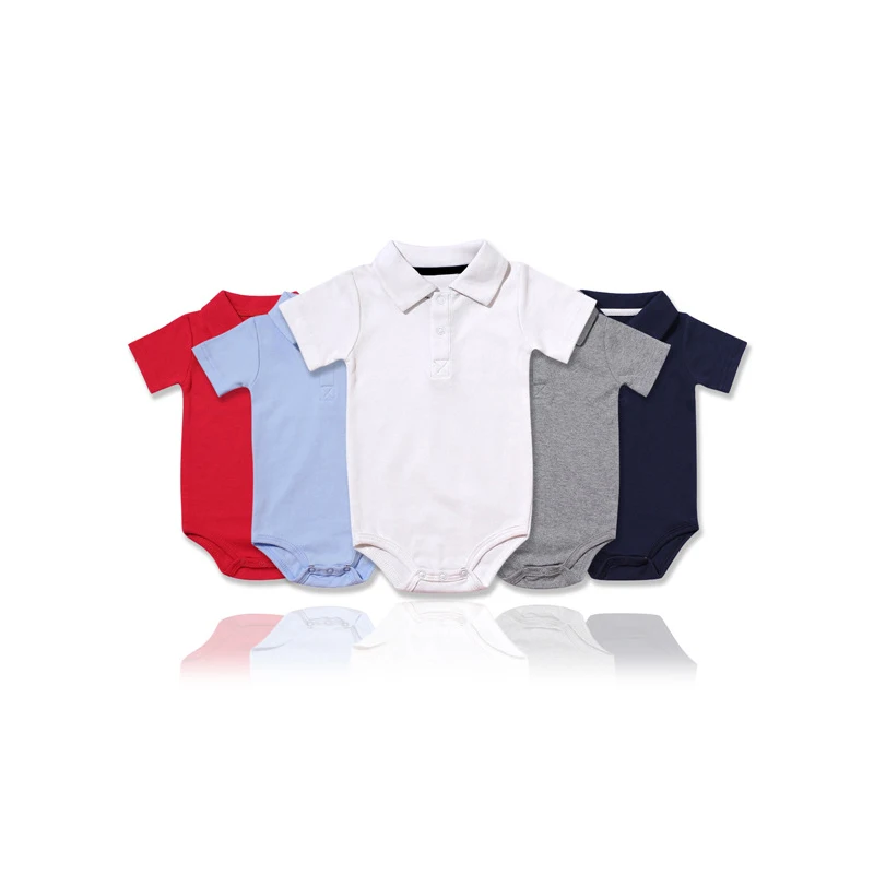 Top Trends: Summer Baby Clothes Newborn 0-24 Months Cotton Solid Color Lapel Short Sleeve Polo Shirt Boy Tees Shoppable Styles