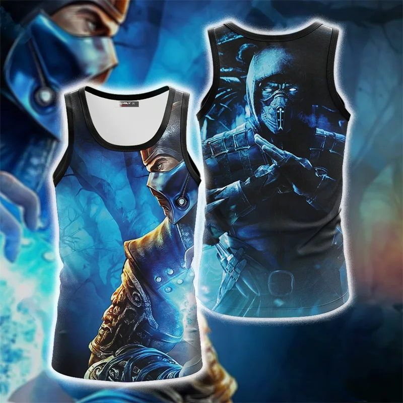 Top Trends: 3D Game Mortal Kombat Printed Tank Top Quick Drying Gym Clothing Men Vest Summer Sports Undershirt Harajuku Fashion Streetwear Shoppable Styles - Image 6