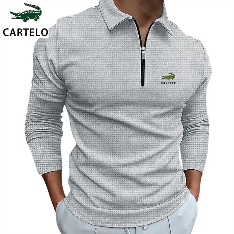 Top Trends: New Autumn Men's Polo Shirt Long Sleeve Fashion Casual Solid Luxury Fashion Men's Polo Shirt T-shirt Top Shoppable Styles