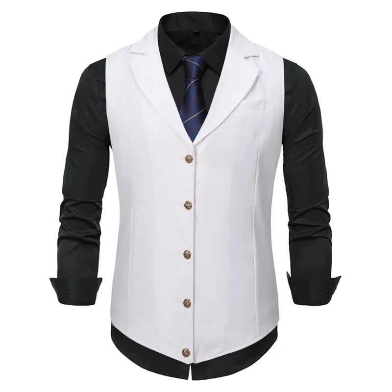 Top Trends: Vest Men Suit Business Vest Mens Casual Waistcoat Formal Suit Gilet Vest Slim England Style Waistcoat Men Wedding Clothing Shoppable Styles