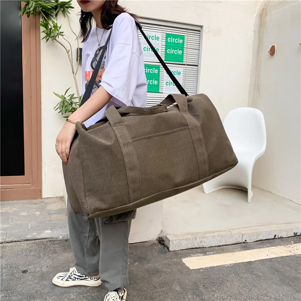 Top Trends: GNWXY Super Large Capacity Canvas Travel Bags Handbag Carry On Luggage Bags Men Duffel Bag Weekend Bag Dropshipping Shoppable Styles