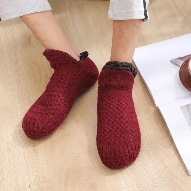 Top Trends: Winter Floor Socks Men Thicken Warm Home Bedroom Socks Slippers Women Non-Slip Foot Warmer Carpet Snow Socks Calcetines Hombre Shoppable Styles