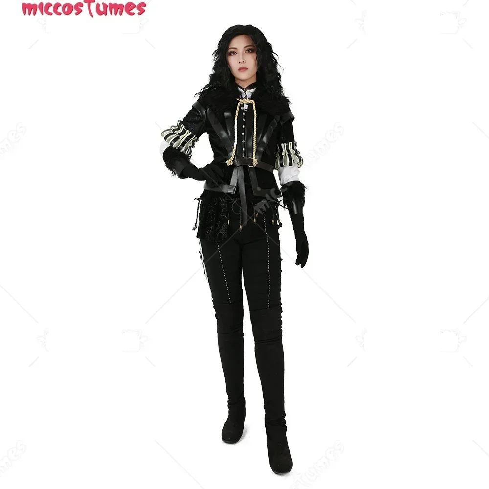 Top Trends: Miccostumes Women's Anime Yennefer Cosplay Costume Jacket Pants And Accessories For Witch Cosplay Shoppable Styles